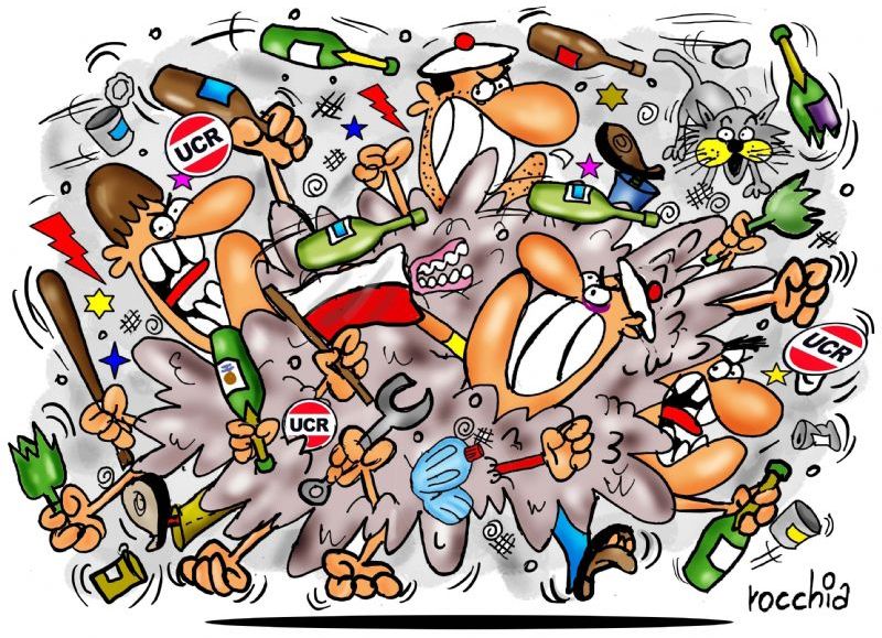 Meta palo y a la bolsa: un plenario que abrió aún más la grieta radical