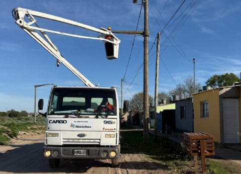 Sigue el plan de recambio de luminarias en Quequén