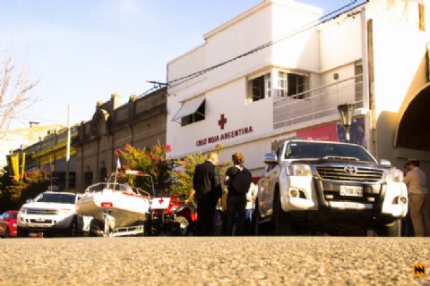 Nuevo edificio y autoridades de la Cruz Roja Argentina en Necochea