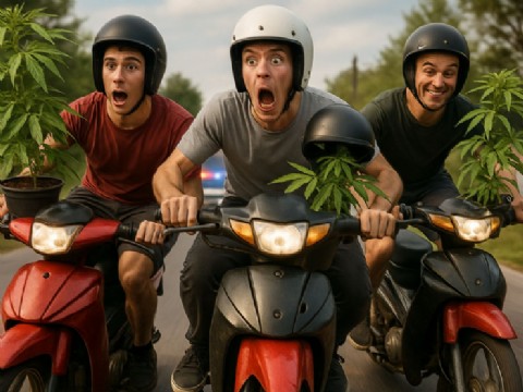 VIDEO | Picadas en 4 y 91: motos al mango y plantas de marihuana al sol, el combo que terminó con seis detenidos