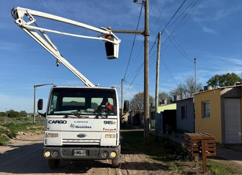 Sigue el plan de recambio de luminarias en Quequén
