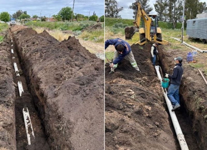 Más trabajos del EMSUR en relación al servicio de agua potable y sistema cloacal