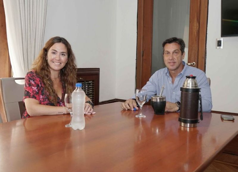 El intendente Rojas se reunió con la nueva presidente del Consorcio de Puerto Quequén, Jimena López