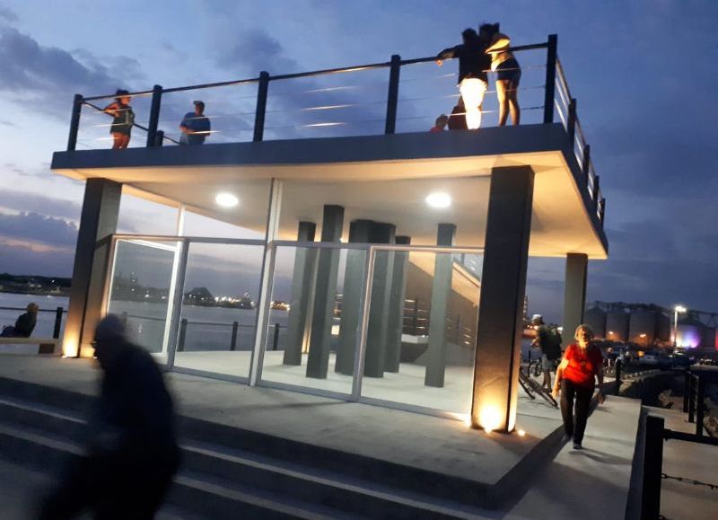 Puerto Quequén inaugura el Mirador Terraza Norte