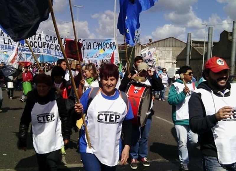 CTEP y Movimiento Evita Necochea, presentes en la marcha federal
