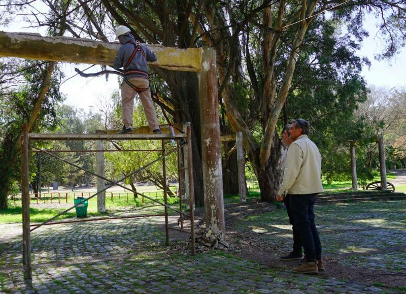 Avanzan las obras de restauración de la zona de Museos